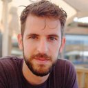 Young man with short brown hair.