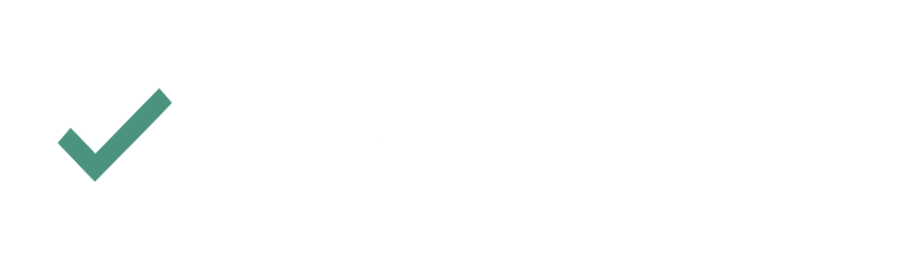 ClaimBuilt logo featuring a white shield outline with a green checkmark on the left, followed by the word 'ClaimBuilt' in bold white lettering.