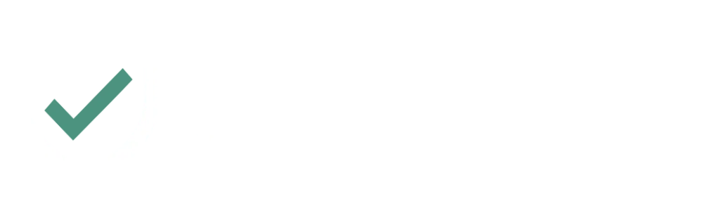 ClaimBuilt logo featuring a white shield outline with a green checkmark on the left, followed by the word 'ClaimBuilt' in bold white lettering.