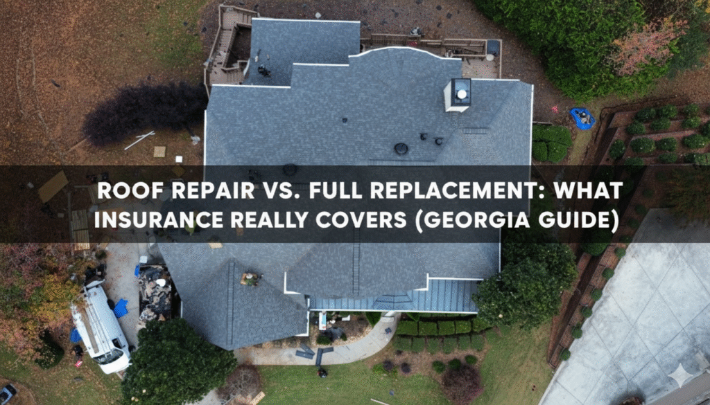 roof repair vs replacement insurance Georgia